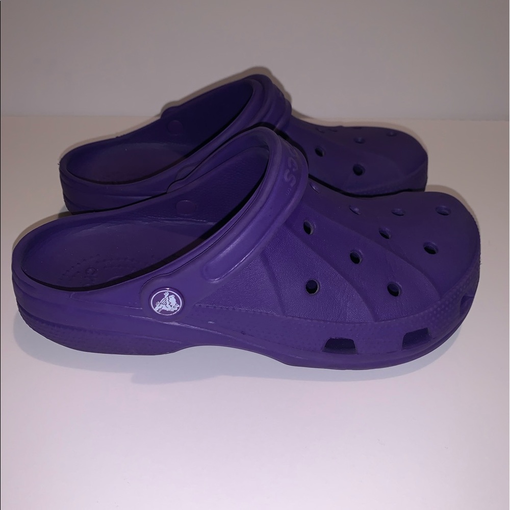 Purple Crocs